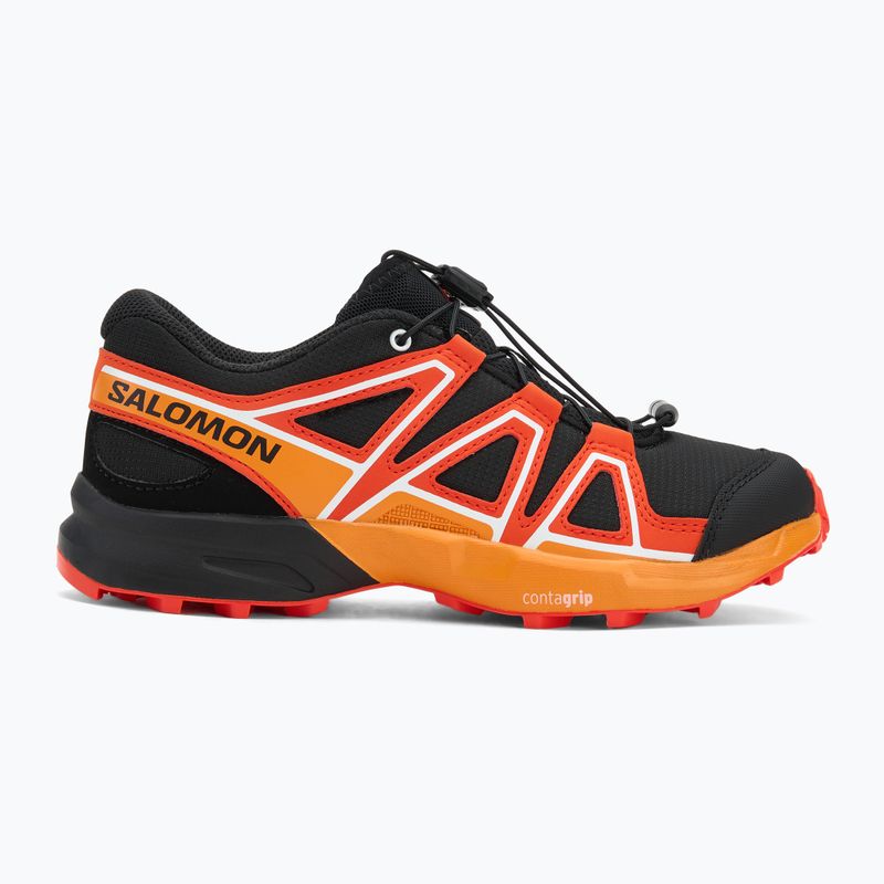 Buty trekkingowe dziecięce Salomon Speedcross black/cherry tomato/turmeric 2