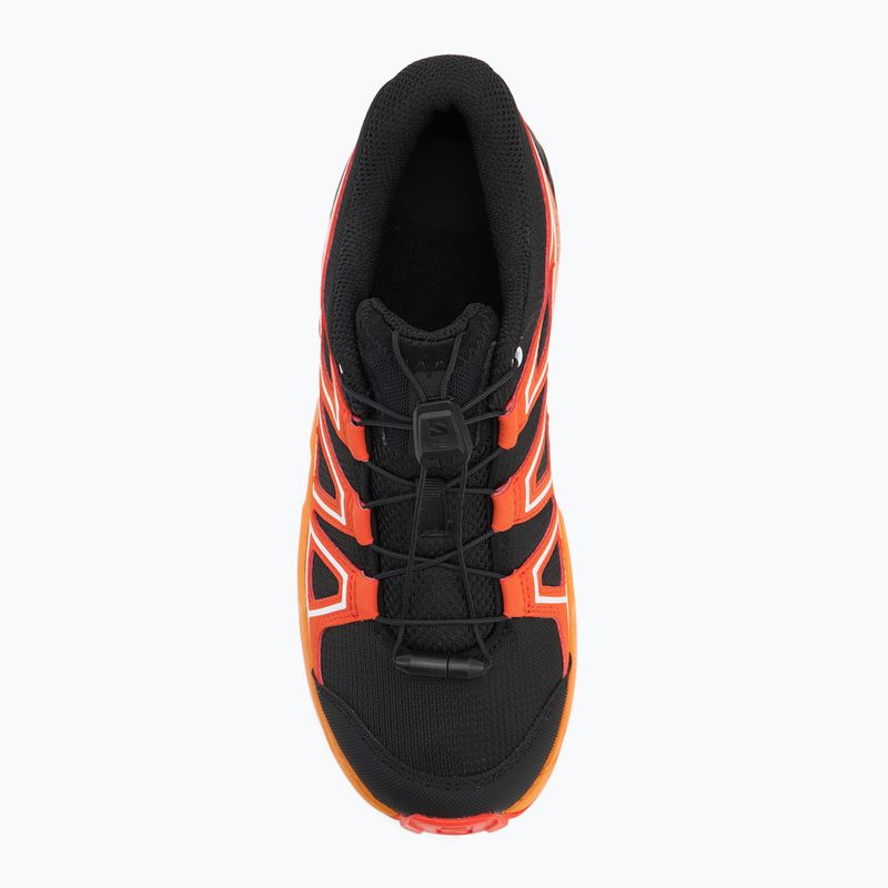 Buty trekkingowe dziecięce Salomon Speedcross black/cherry tomato/turmeric 5