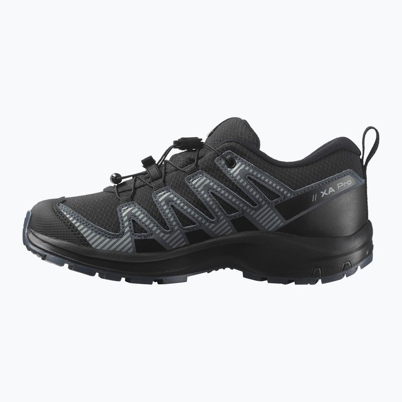 Buty trekkingowe dziecięce Salomon XA Pro 3D V8 Waterproof black/turbulence/quarry 9