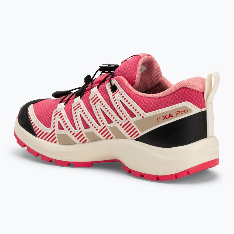 Buty turystyczne dziecięce Salomon XA PRO V8 WP rouger/vanila/flamino pink 3
