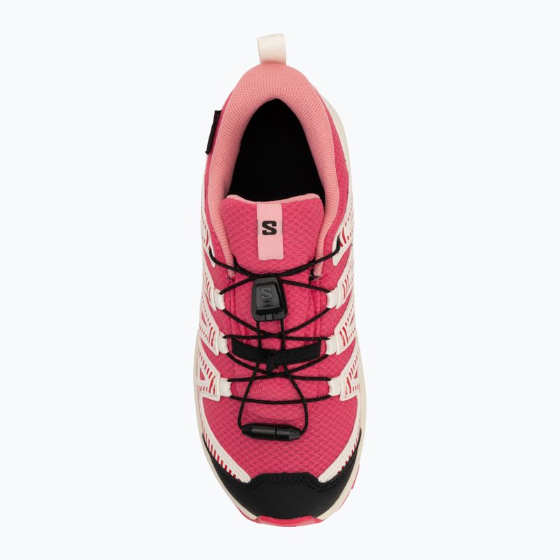 Buty turystyczne dziecięce Salomon XA PRO V8 WP rouger/vanila/flamino pink 5