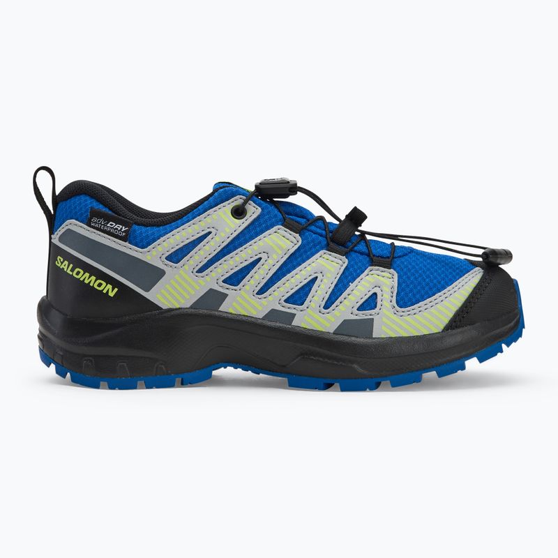 Buty turystyczne dziecięce Salomon XA PRO V8 WP nautical blue/black/sharp green 2