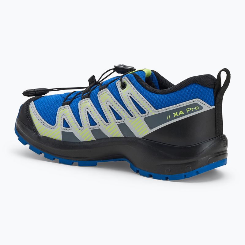 Buty turystyczne dziecięce Salomon XA PRO V8 WP nautical blue/black/sharp green 3