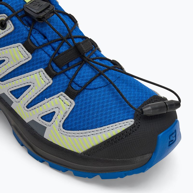 Buty turystyczne dziecięce Salomon XA PRO V8 WP nautical blue/black/sharp green 7