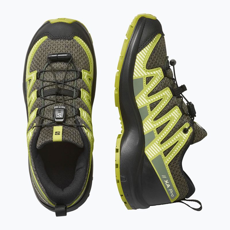 Buty trekkingowe dziecięce Salomon XA Pro V8 urban chic/black/dark citron 8