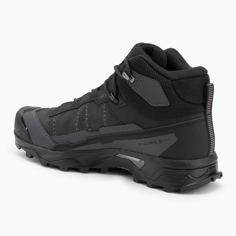 Buty trekkingowe męskie Salomon X Ultra 5 MID Wide GTX black/asphalt 3