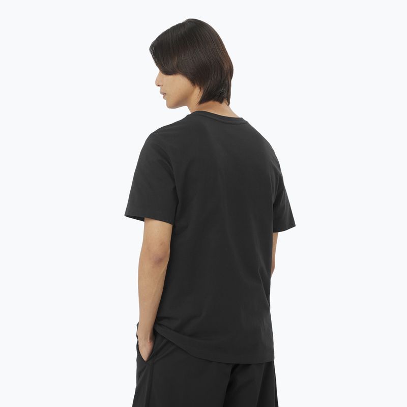 Koszulka męska Salomon Big Logo Tee deep black 2