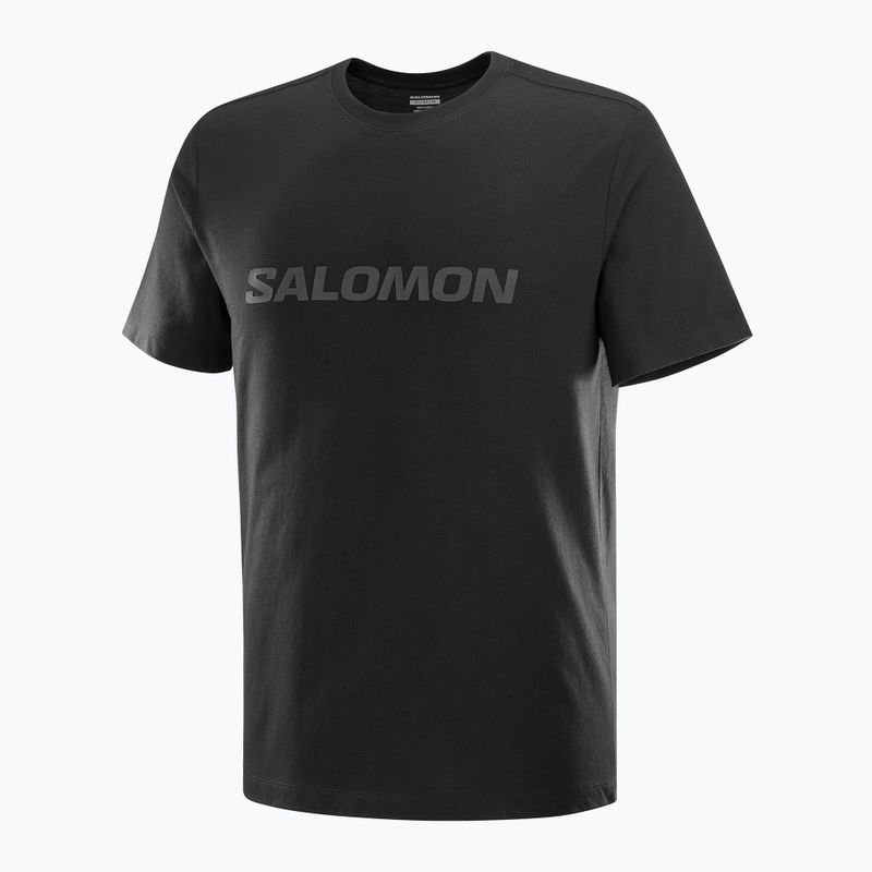 Koszulka męska Salomon Big Logo Tee deep black 4