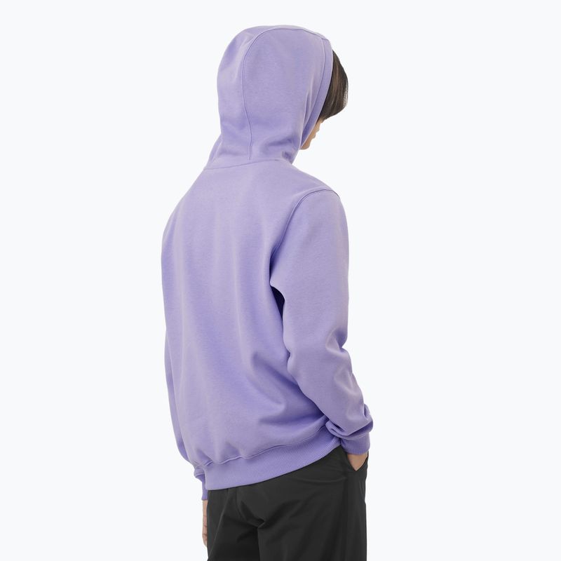Bluza męska Salomon Logo Hoodie violet tulip 2