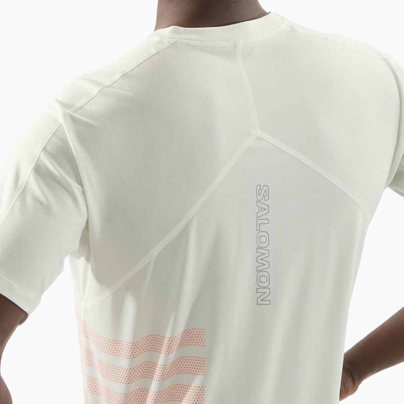 Koszulka do biegania męska Salomon Sense Aero Tee GFX icicle/neon flame 3