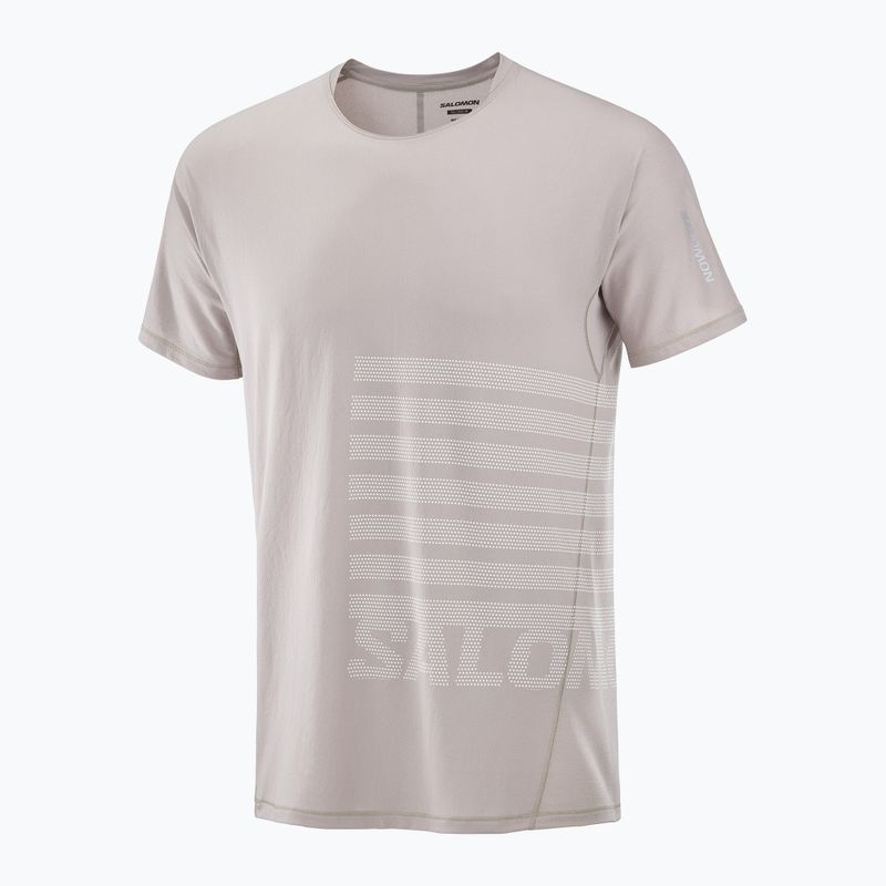 Koszulka do biegania męska Salomon Sense Aero Tee GFX etherea/white 4