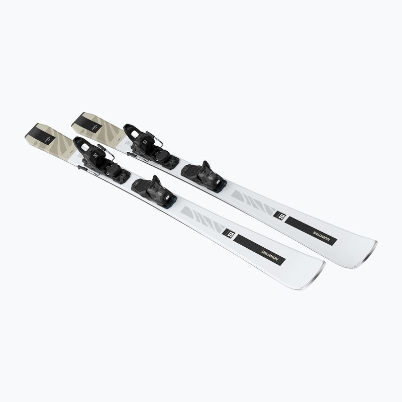 Narty zjazdowe damskie Salomon S/Max N°4 + wiązania M10 GW white/light bronze met 3