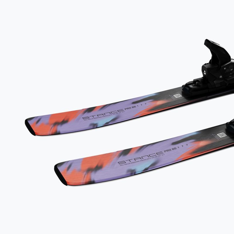 Narty zjazdowe Salomon Stance Pro 86 + wiązania MI12 GW violet tulip/nasturtium/black 6