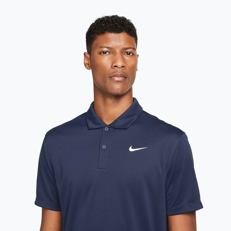 Koszulka tenisowa męska Nike Court Dri-Fit Polo Solid obsidian/white 4