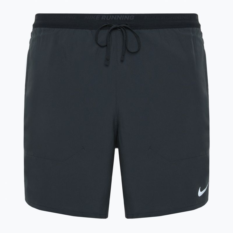 Spodenki do biegania męskie Nike Dri-FIT Stride black / black / black / reflective silver