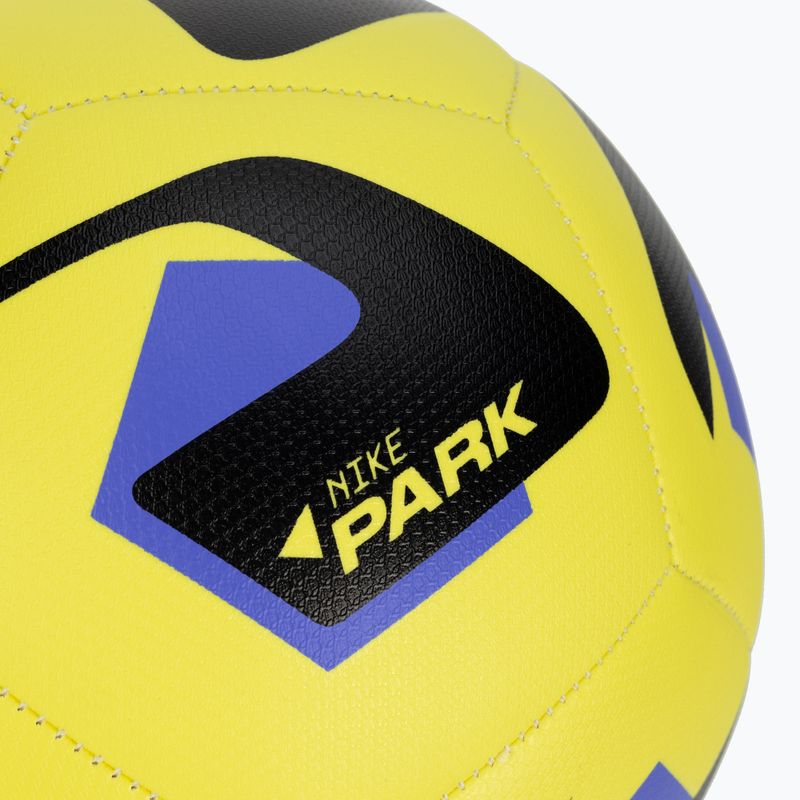 Piłka do piłki nożnej Nike Park Team 2.0 yellow strike/sapphire/black rozmiar 3 2