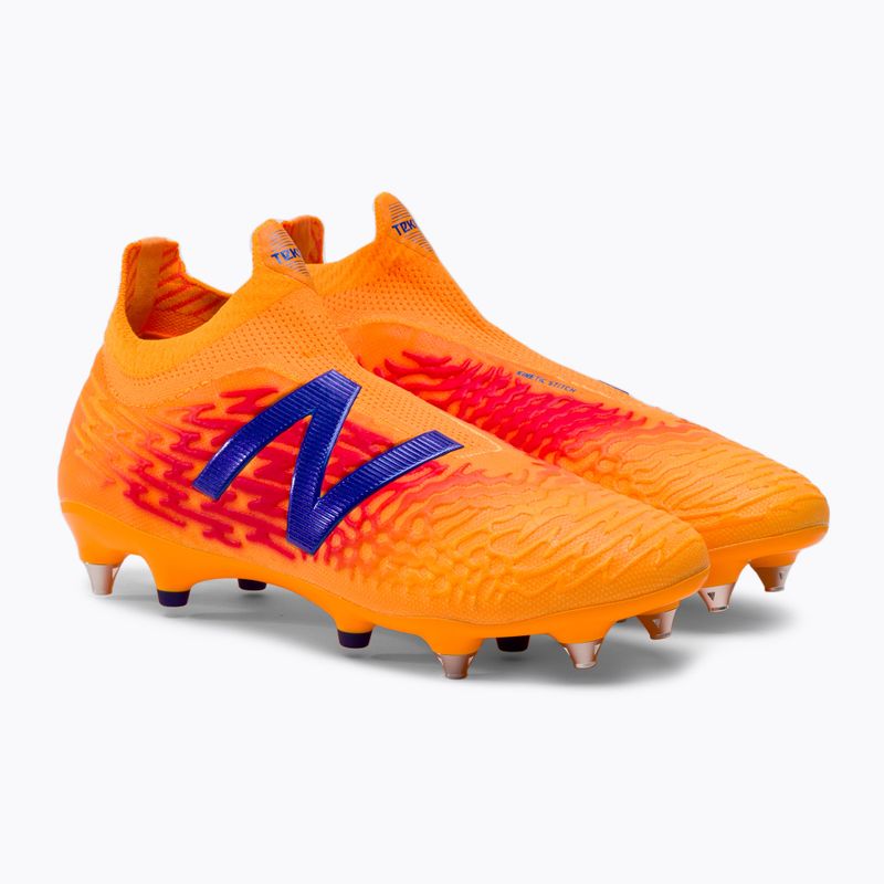 Buty piłkarskie męskie New Balance Tekela V3+ Pro SG impulse/vibrant orange 4