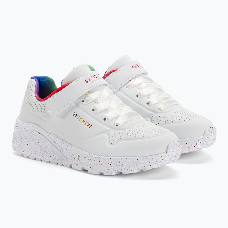 Buty dziecięce SKECHERS Uno Lite Rainbow Specks white/multi 4