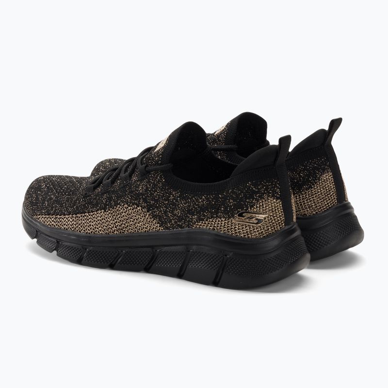 Buty damskie SKECHERS Bobs B Flex Fall Sparks black/gold 3