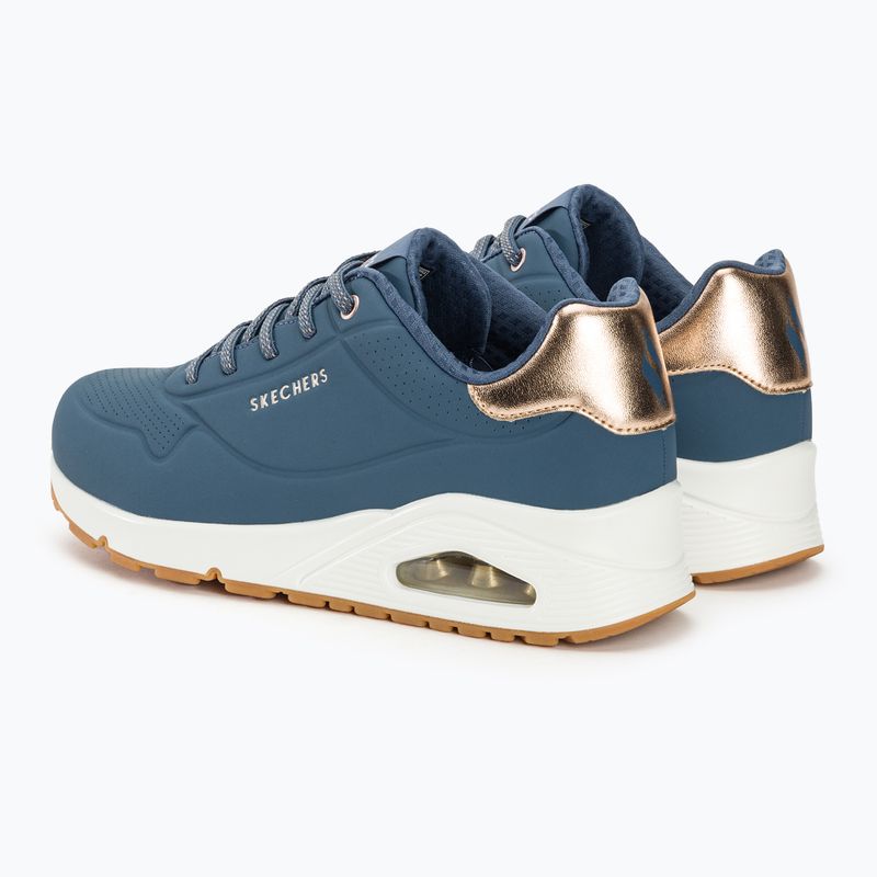 Buty damskie SKECHERS Uno Shimmer Away navy 4