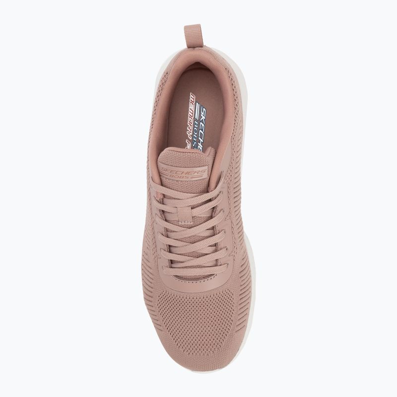 Buty damskie SKECHERS Bobs Squad Chaos Face Off blush pink 5