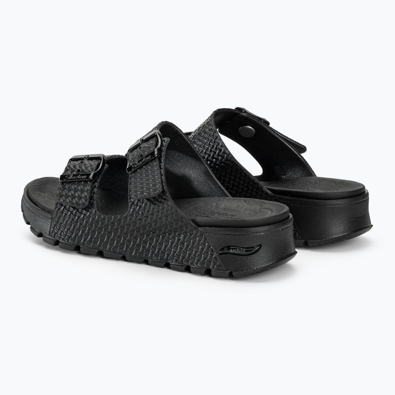 Klapki damskie SKECHERS Arch Fit Footsteps Hi'Ness black 4