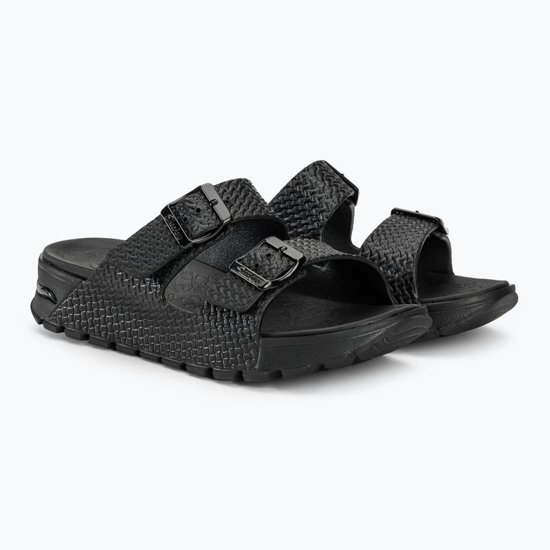 Klapki damskie SKECHERS Arch Fit Footsteps Hi'Ness black 5