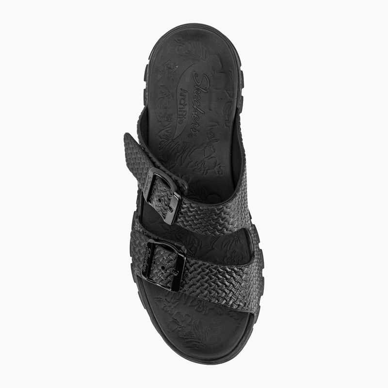 Klapki damskie SKECHERS Arch Fit Footsteps Hi'Ness black 7