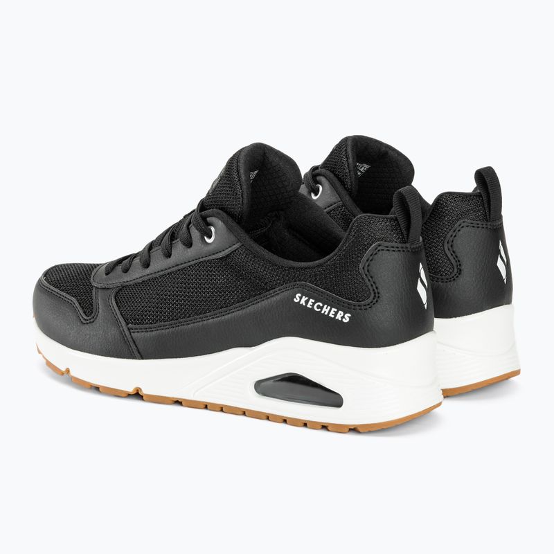 Buty damskie SKECHERS Uno Inside Matters black/white/mesh 4