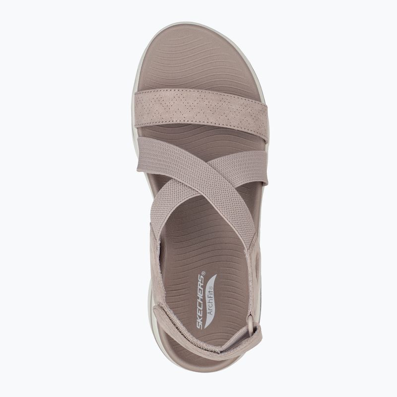 Sandały damskie SKECHERS Go Walk Arch Fit Sandal Treasured taupe 11