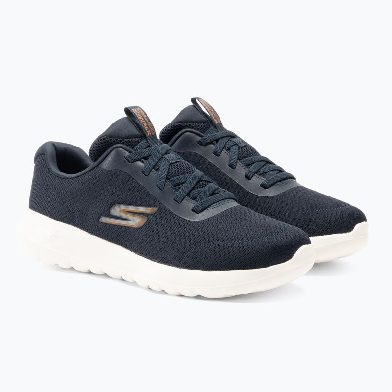 Buty męskie SKECHERS Go Walk Max Midshore navy/white/orange 4