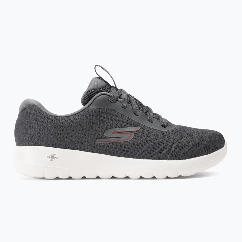 Buty męskie SKECHERS Go Walk Max Midshore charcoal/white/red 2