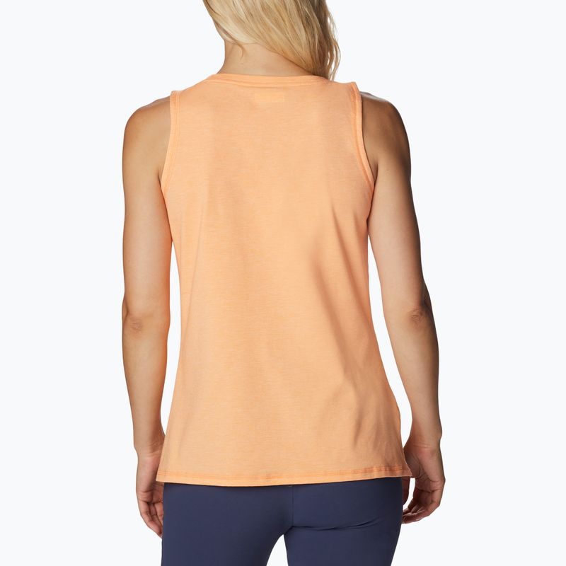 Koszulka trekkingowa damska Columbia Sun Trek Tank peach heather 2