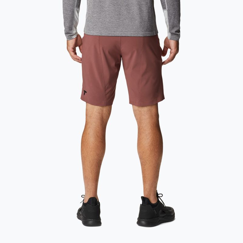 Spodenki trekkingowe męskie Columbia Titan Pass light raisin 2