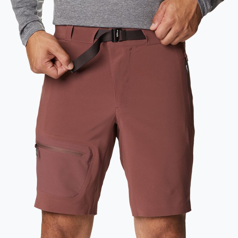 Spodenki trekkingowe męskie Columbia Titan Pass light raisin 4