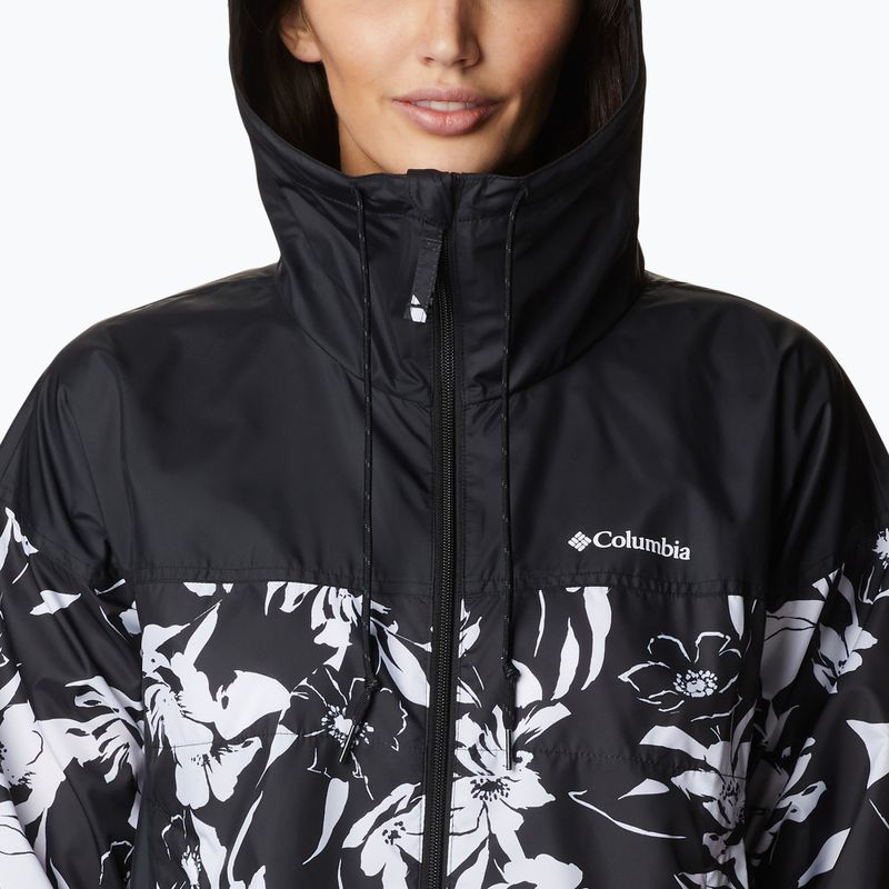 Kurtka przeciwwiatrowa damska Columbia Flash Challenger Novelty black pop flora print 6