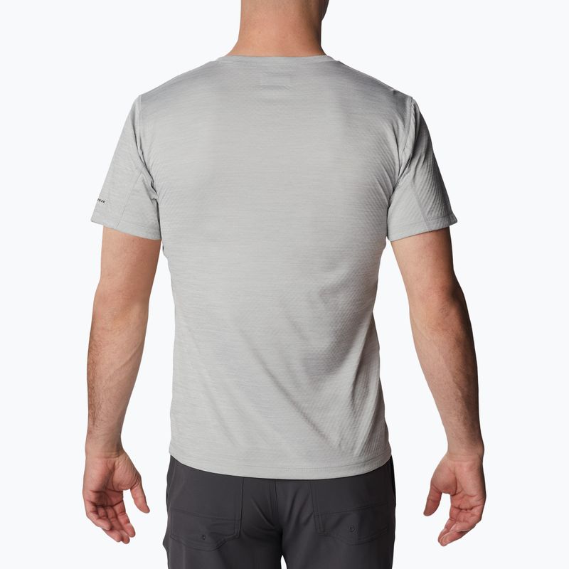 Koszulka trekkingowa męska Columbia Zero Rules Grph columbia grey hthr/fractal peaks grx 2