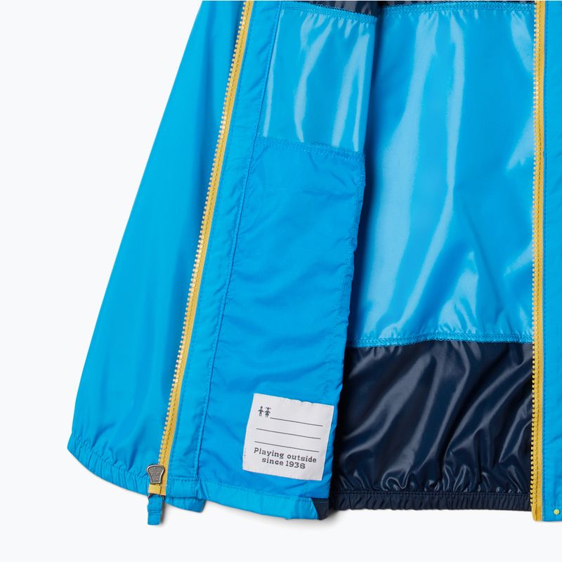 Kurtka przeciwwiatrowa dziecięca Columbia Flash Challenger compass blue/collegiate navy 3