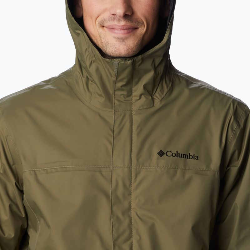 Kurtka przeciwdeszczowa męska Columbia Watertight II stone green 5