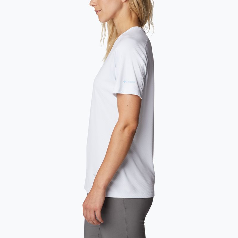 Koszulka trekkingowa damska Columbia Zero Rules Graphic Crew white/csc range lines graphic 3