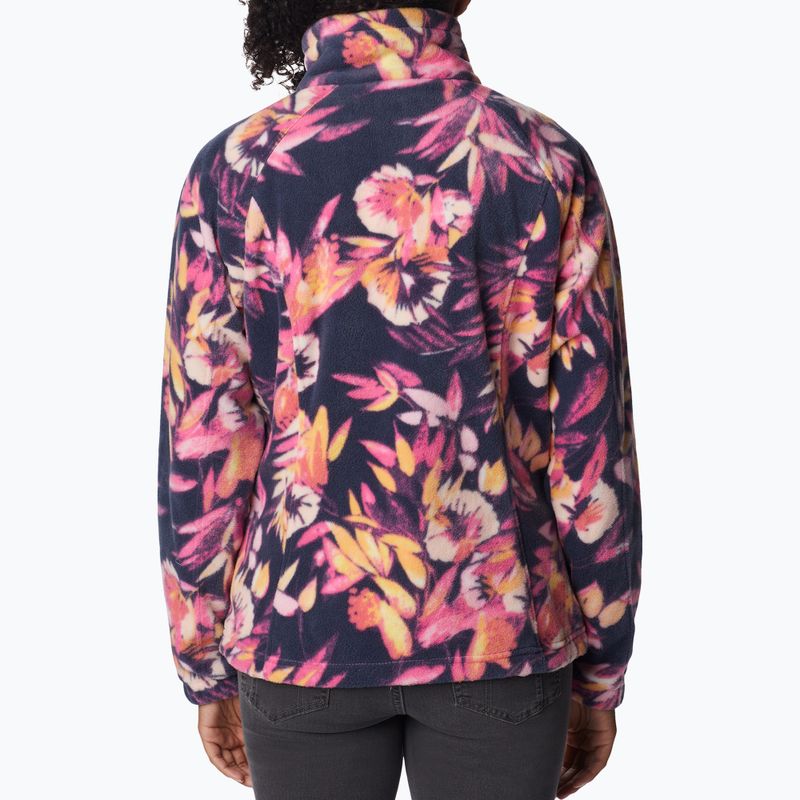 Bluza polarowa damska Columbia Benton Springs Printed Fleece wild geranium/wisterian 2