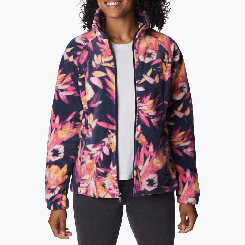 Bluza polarowa damska Columbia Benton Springs Printed Fleece wild geranium/wisterian 3