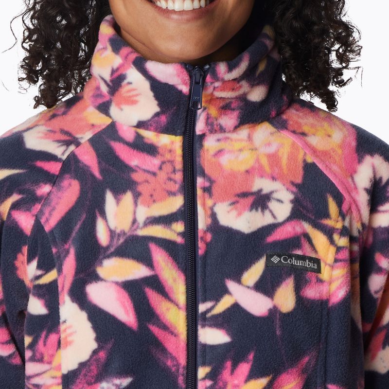 Bluza polarowa damska Columbia Benton Springs Printed Fleece wild geranium/wisterian 5