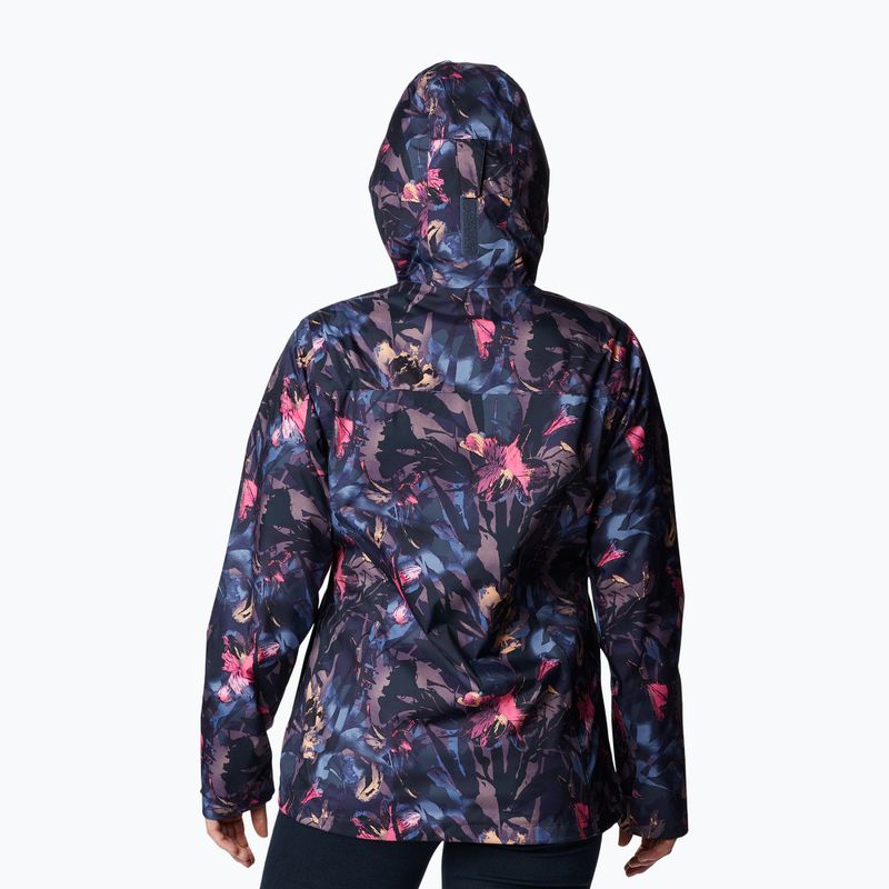 Kurtka przeciwdeszczowa damska Columbia Inner Limits II nocturnal floriculture print 2