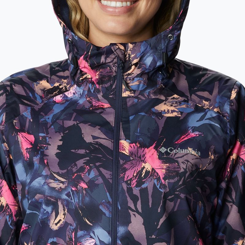Kurtka przeciwdeszczowa damska Columbia Inner Limits II nocturnal floriculture print 6