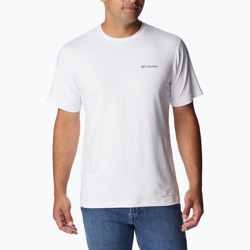 Koszulka trekkingowa męska Columbia Tech Trail Graphic white/palmscape tonal graphic
