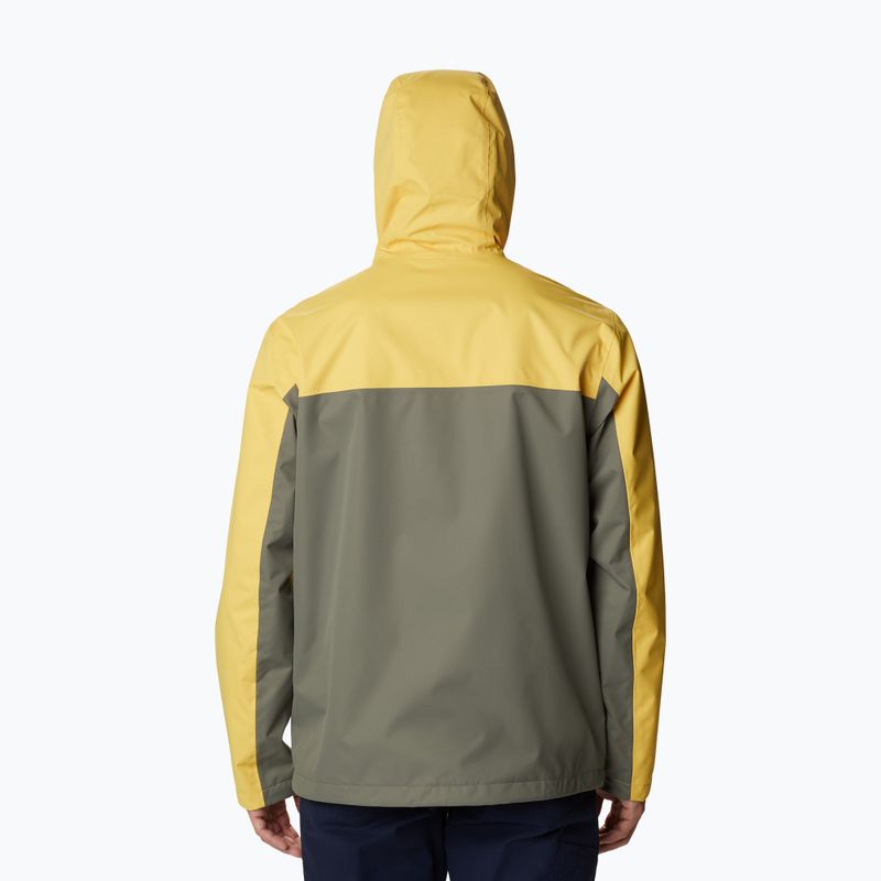 Kurtka przeciwdeszczowa męska Columbia Hikebound golden nugget/stone green 2