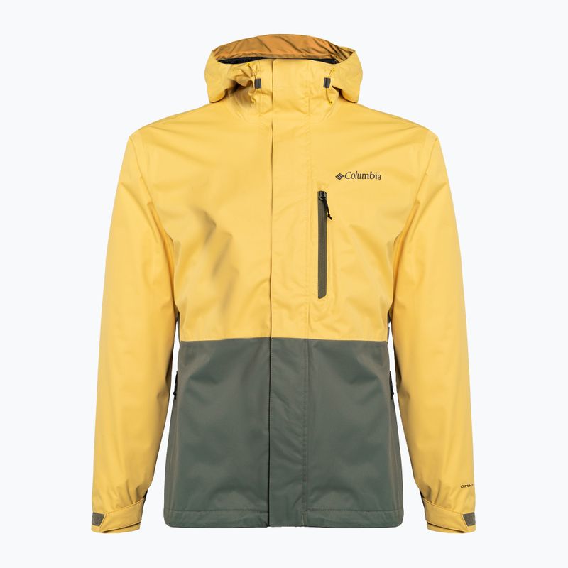 Kurtka przeciwdeszczowa męska Columbia Hikebound golden nugget/stone green 6