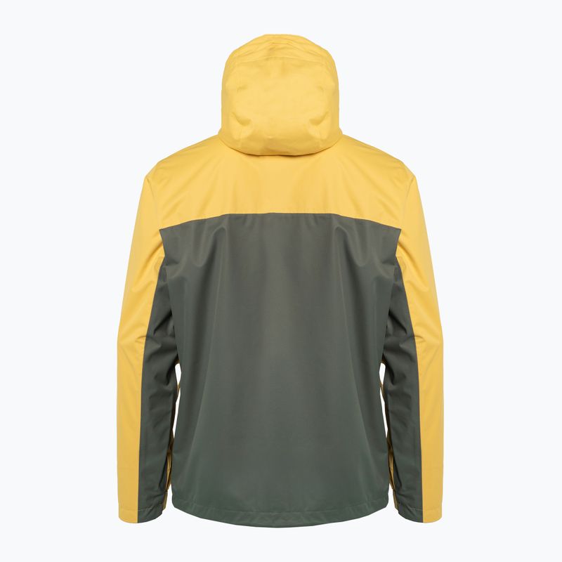 Kurtka przeciwdeszczowa męska Columbia Hikebound golden nugget/stone green 7