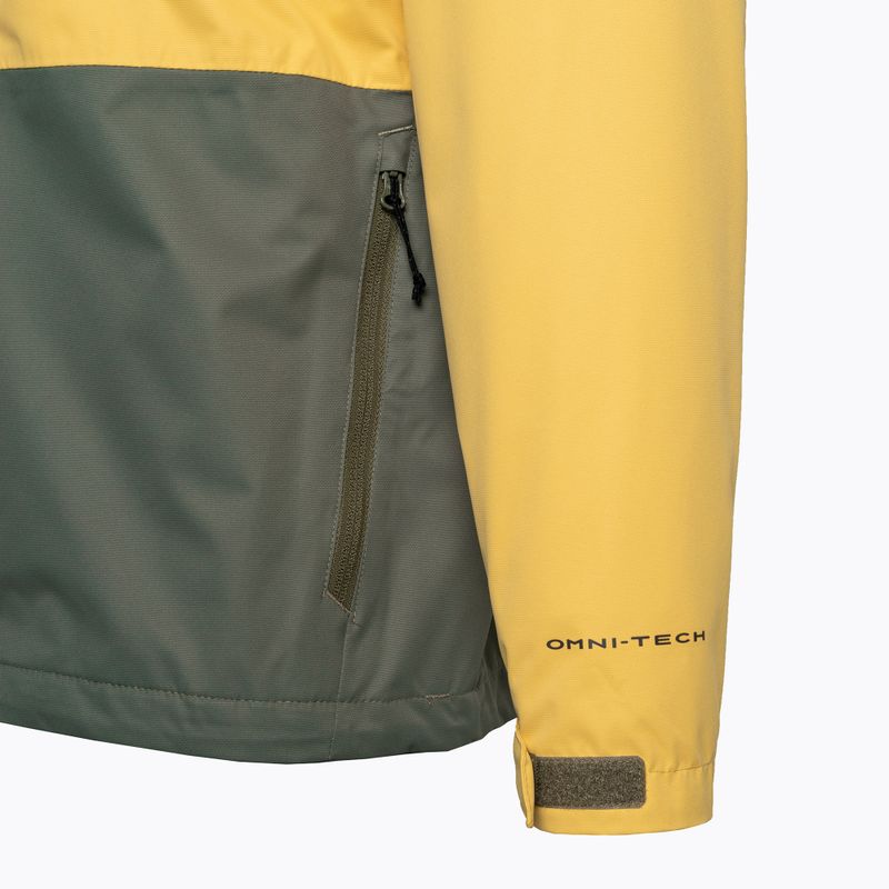 Kurtka przeciwdeszczowa męska Columbia Hikebound golden nugget/stone green 9